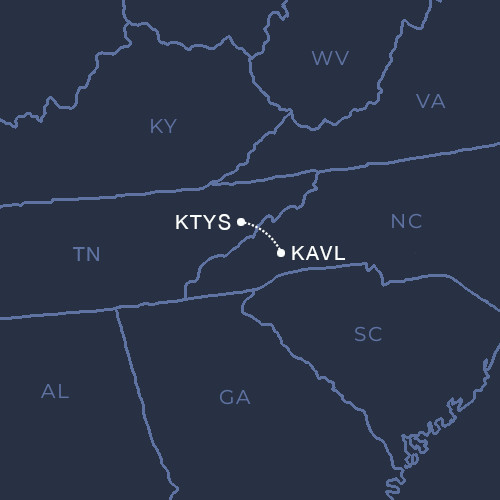 Knoxville to Asheville